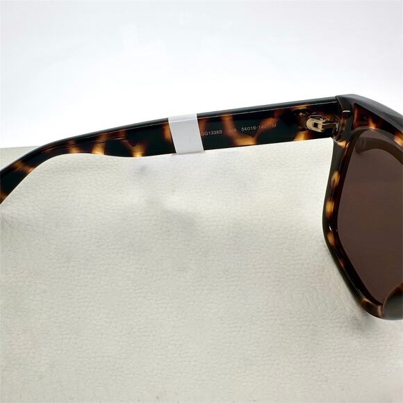LUXURY New Gucci Polarized Sunglasses Brown Black Tortoise Square Gold GG Logo main image 14